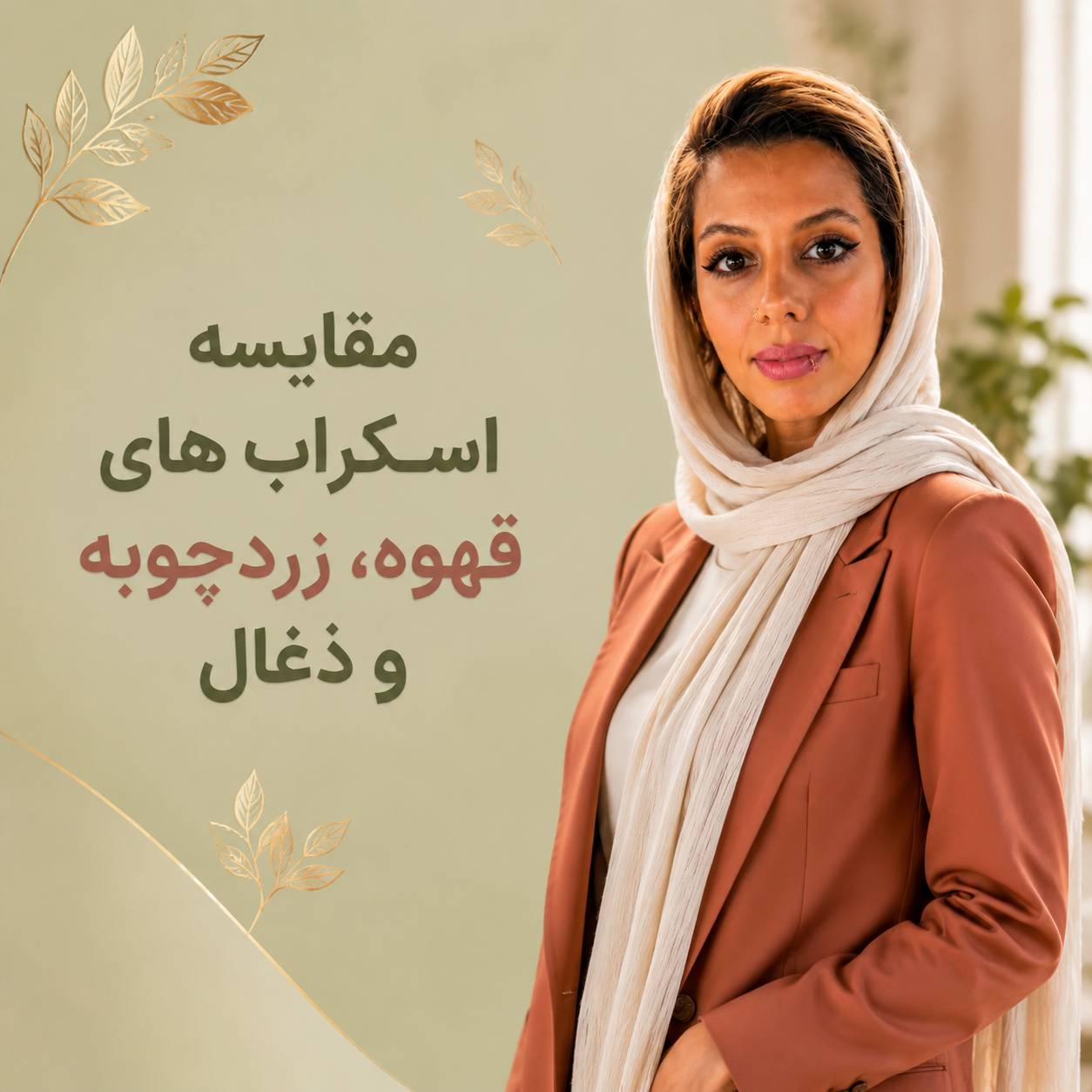 مقایسه اسکراب های (قهوه.زردچوبه و ذغال)مهسا سپهری جاست لاین
