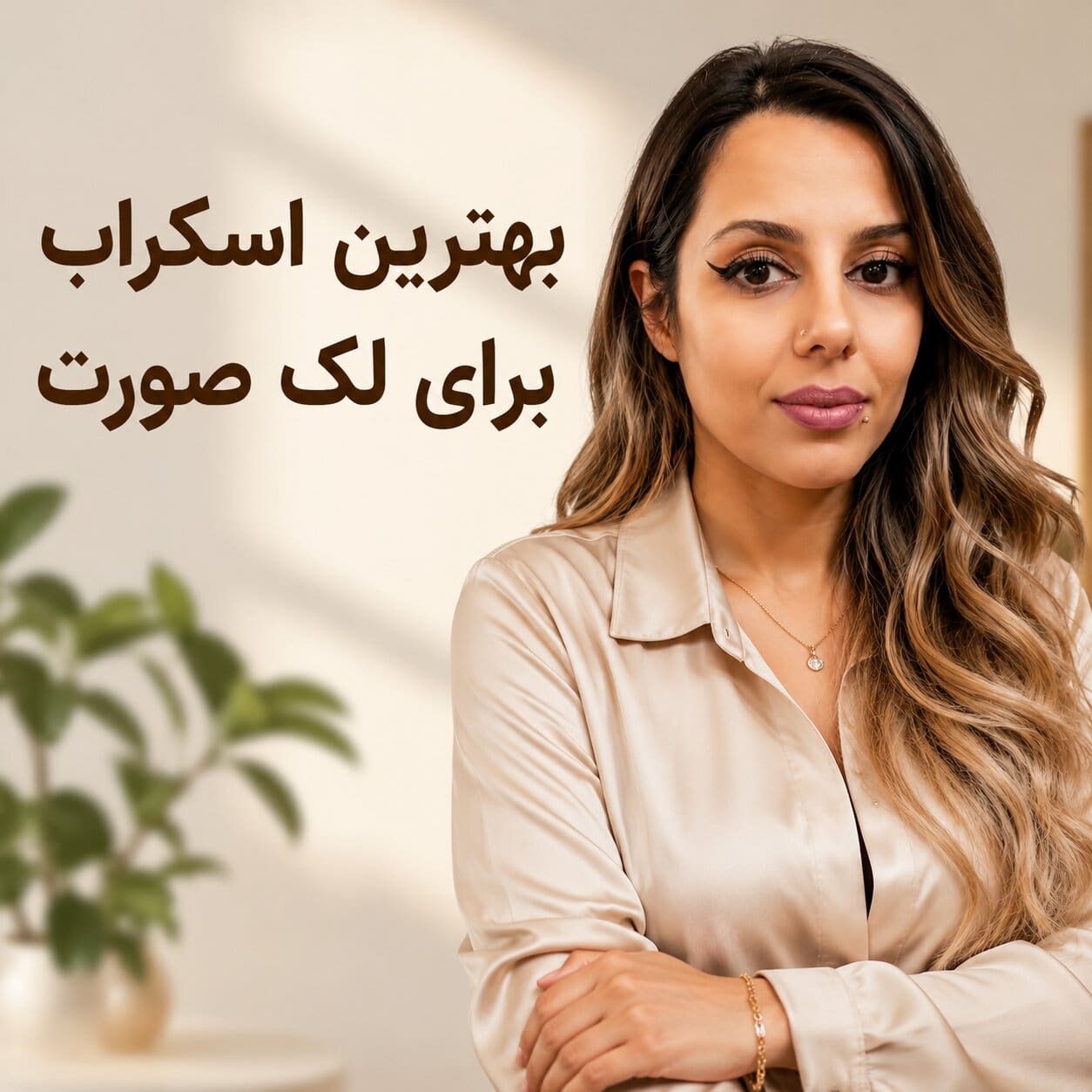 بهترین اسکراب برای لک صورت مهسا سپهری جاست لاین