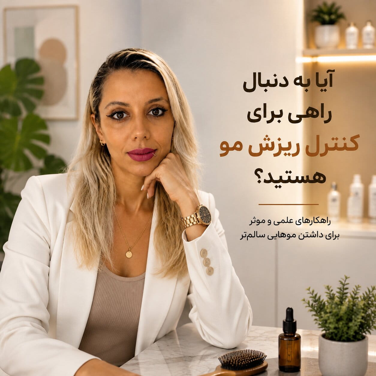 آیا به دنبال راهی برای کنترل ریزش مو هستید؟مهسا سپهری جاست لاین