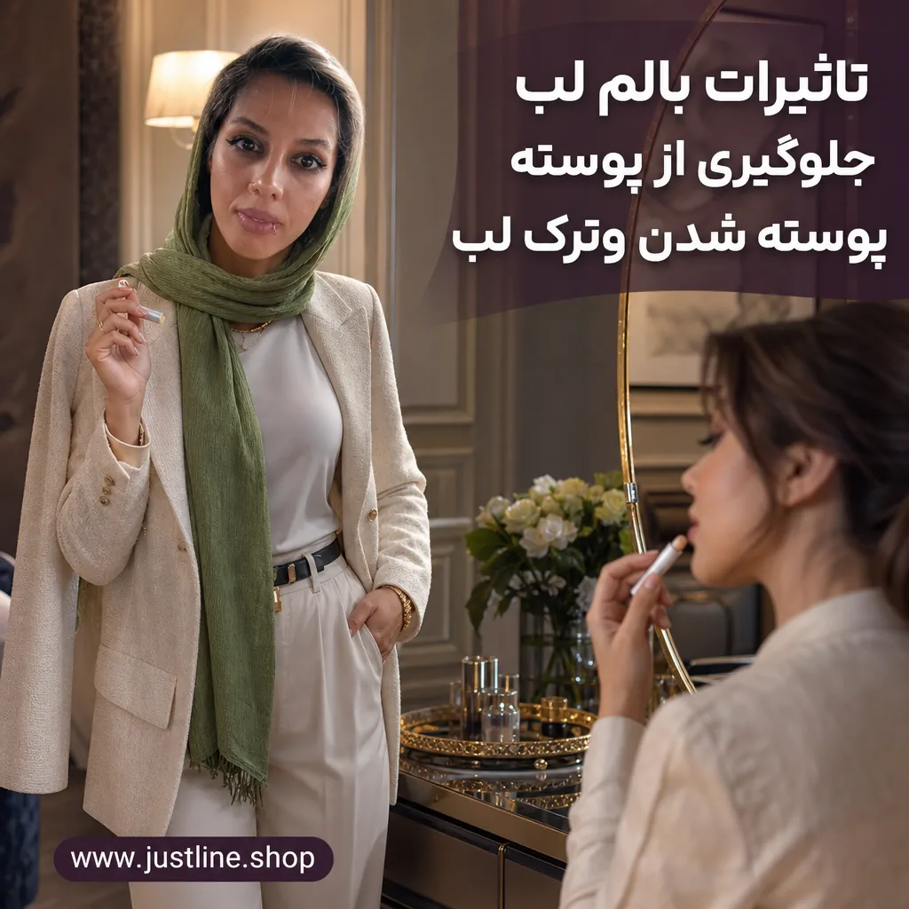 تاثیرات بالم لب جلوگیری از پوسته پوسته شدن وترک لب - جاست لاین