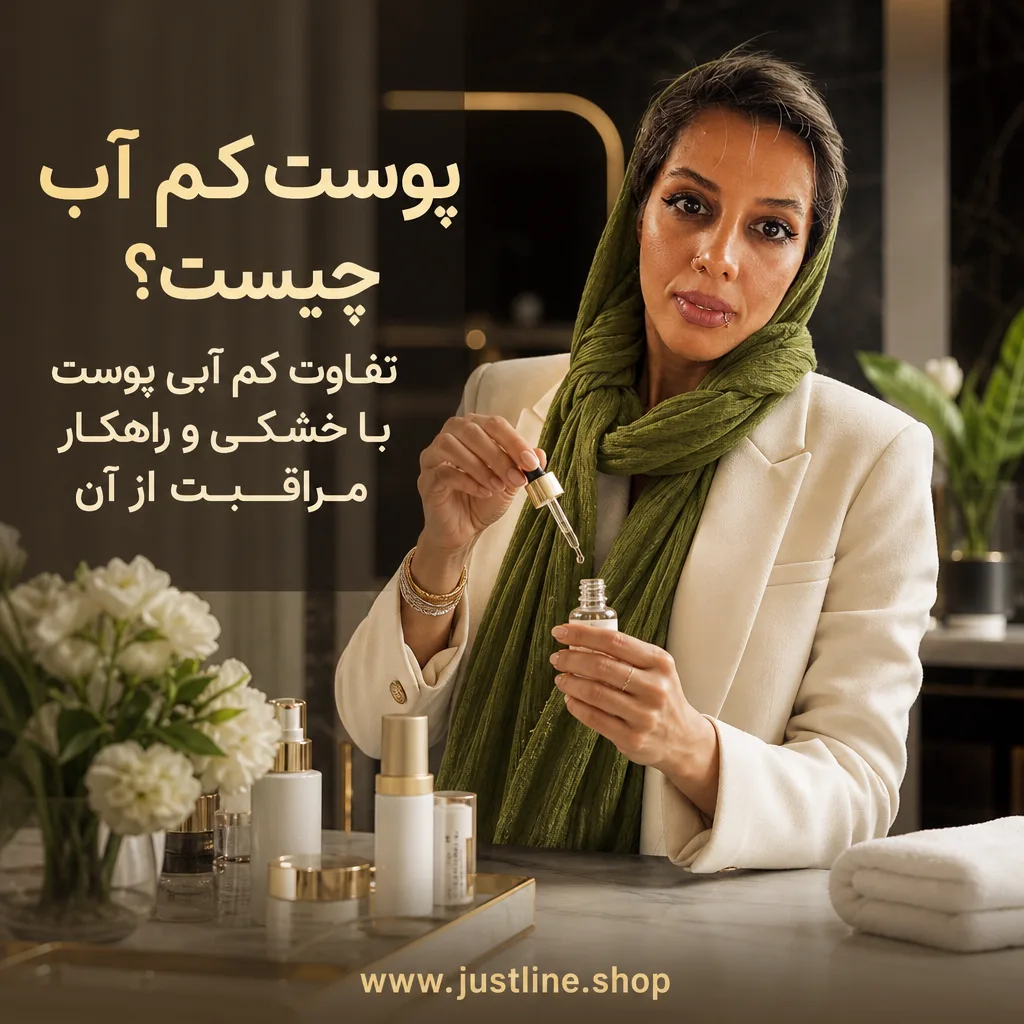 پوست کم آب چیست؟تفاوت کم آبی پوست با خشکی و راهکار مراقبت از آن - جاست لاین