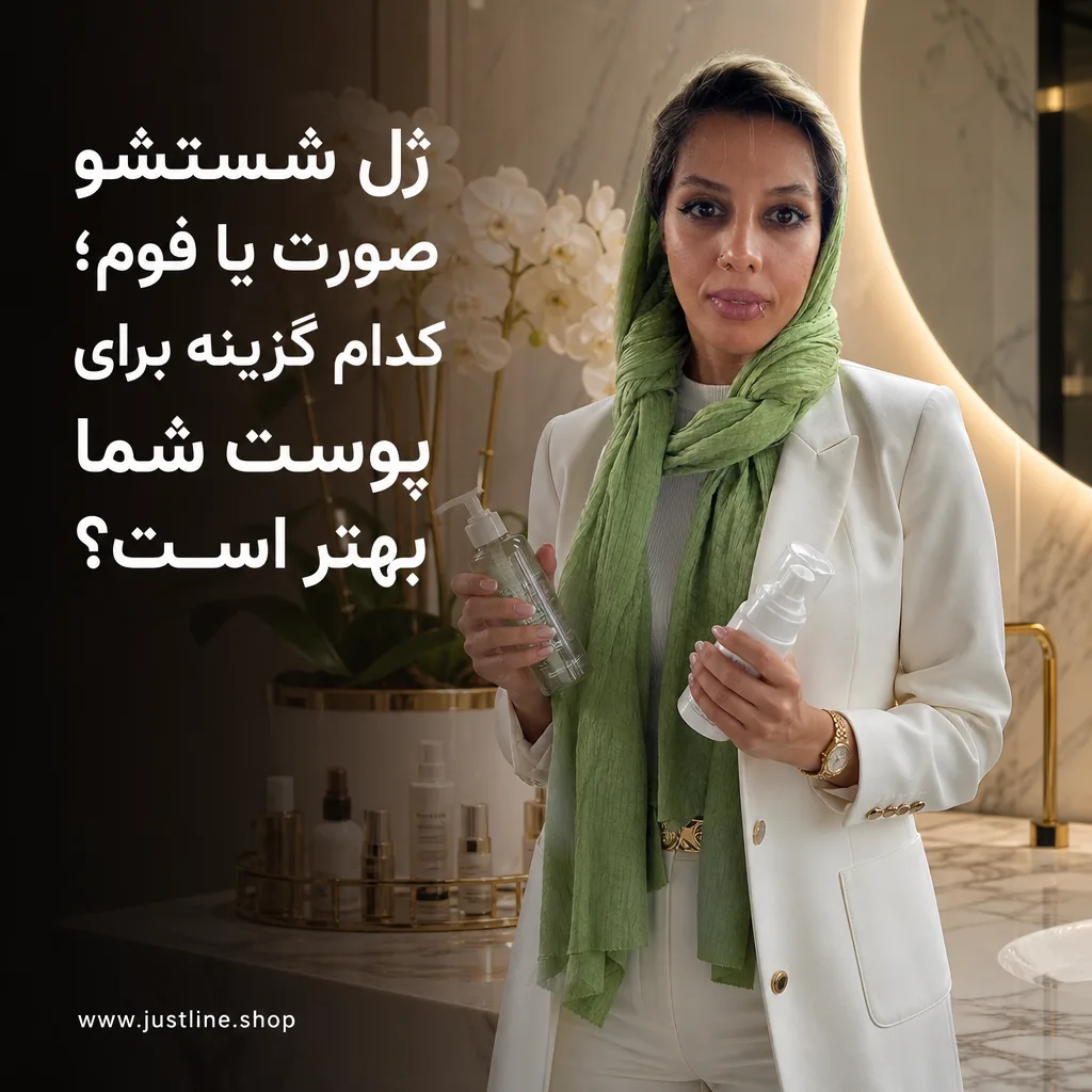 ژل شستشو صورت یا فوم؛کدام گزینه برای پوست شما بهتر است؟ - جاست لاین