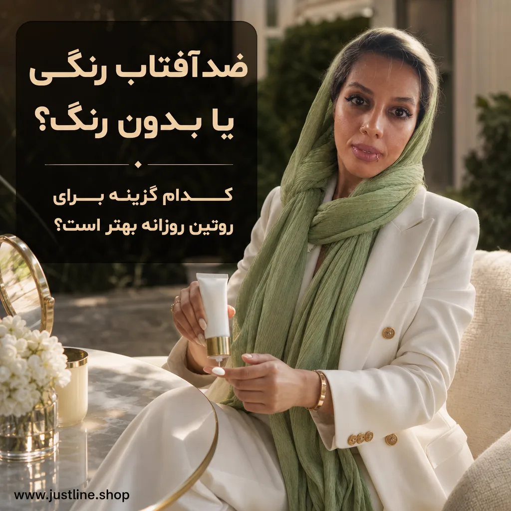 ضدآفتاب رنگی یا بدون رنگ؟کدام گزینه برای روتین روزانه بهتر است؟ - جاست لاین